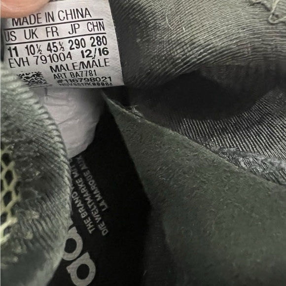 Adidas Men’s Tubular X BA7782 Sneakers Olive Green Mid Size 11 - Picture 8 of 12